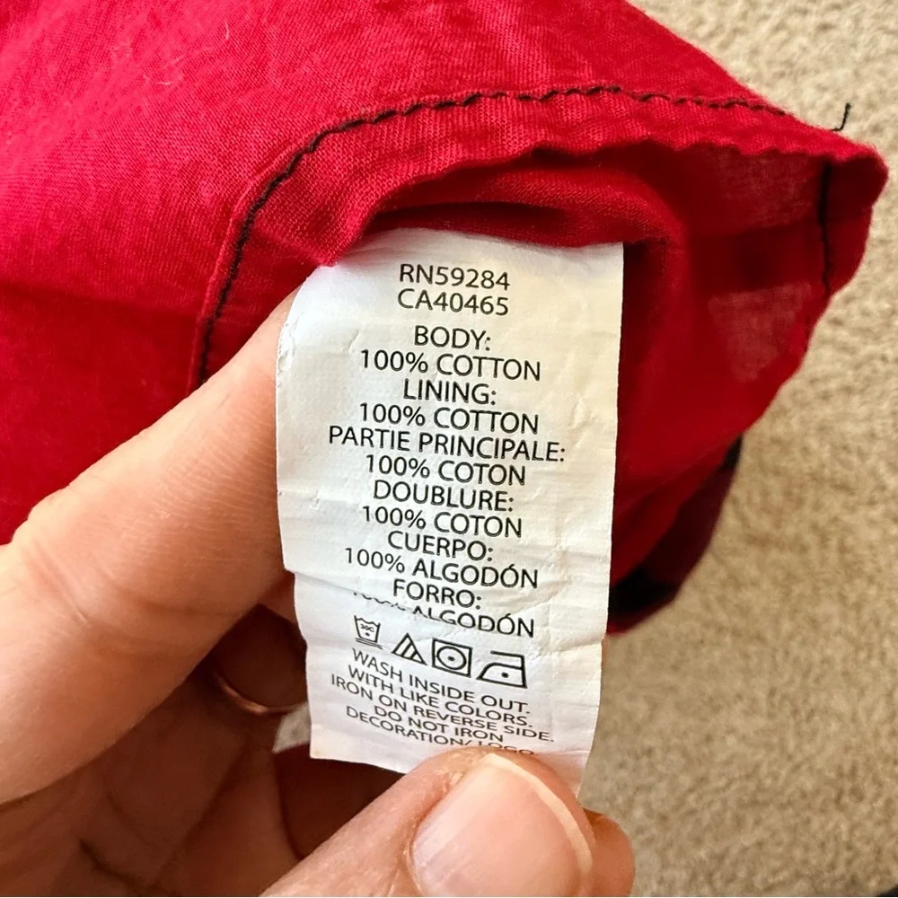 The Children’s Place Red Black Checkered Plaid Dress Size 4T Cotton Girls Dress - Picture 7 of 9